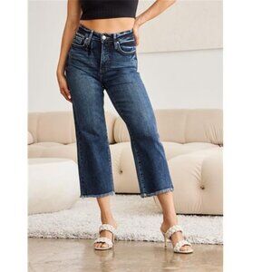 NWT "Royalty For Me" Tummy Control High Waist Cropped Jeans, Moderate Stretch